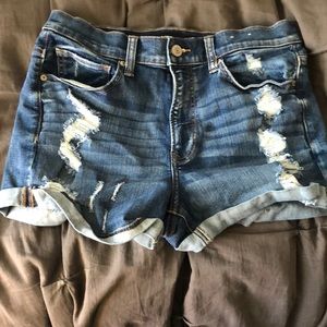Express denim shorts